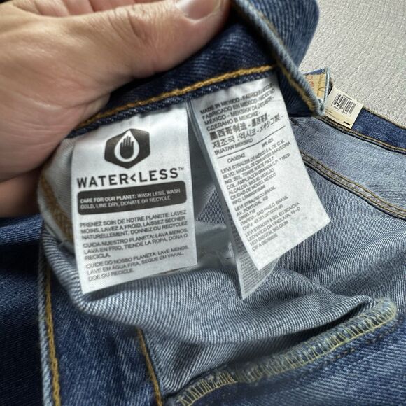 NWT Levis 550 Relaxed Jeans Men 50x32 B&T Tapered Work Denim - Picture 11 of 12